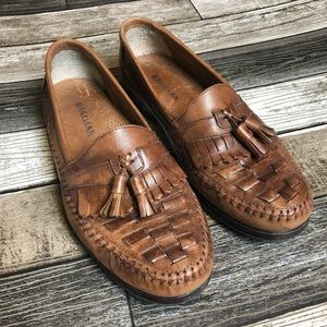 Magellan Brown Leather Tassel Loafers sz. 9M